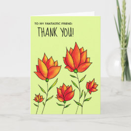 Enfermeira Obrigado Cartão Floral