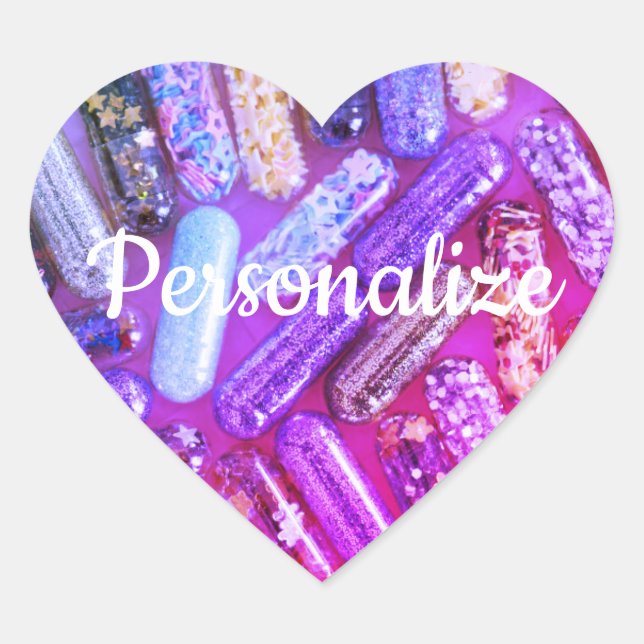 Enfermeira olhar remédio remédio autocolante púrpu (Frente)