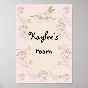 Enfermeira ou Poster Floral de Quarto