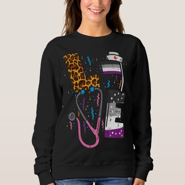 Enfermeira Rn Scrub Top Lgbt Pride Mo (Frente)