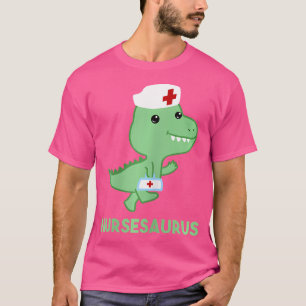Enfermeira Saurus Camisa Dinossaur Dino Enfermeira