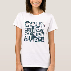 Enfermeira T-Shirt de Unidade de Cuidados Críticos