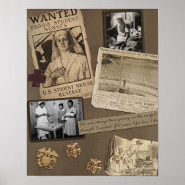 Enfermeira Vintage Poster