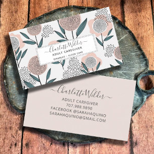 Enfermeiro Cartão Floral Desenhado À Mão