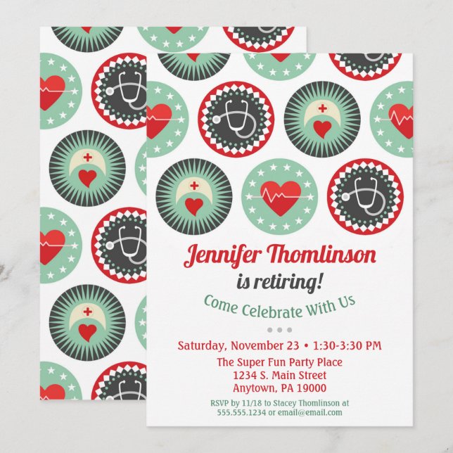 Enfermeiro - Parte de Enfermeiro do Convite para R (Frente/Verso)