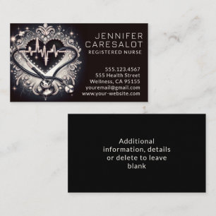 Enfermeiro RN, LVN, LPN, Cartão de visita de Caret
