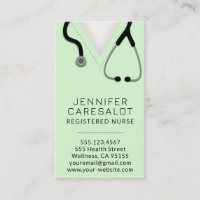 Enfermeiro RN, LVN, LPN, Cartão de visita de Caret