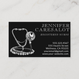 Enfermeiro RN, LVN, LPN, Cartão de visita de Caret