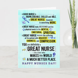 Enfermeiros Dia, você é um Cartão de Enfermeiro de