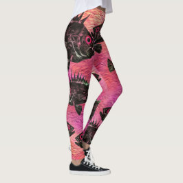 Enfileiramento Estilizado A Rosa - Leggings