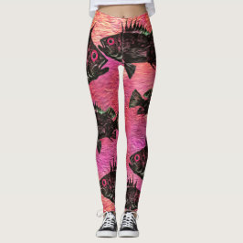 Enfileiramento Estilizado A Rosa - Leggings