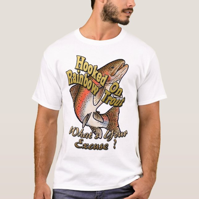 Enganchado na camisa da truta (Frente)