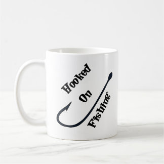 Enganchado na pesca - caneca de café do