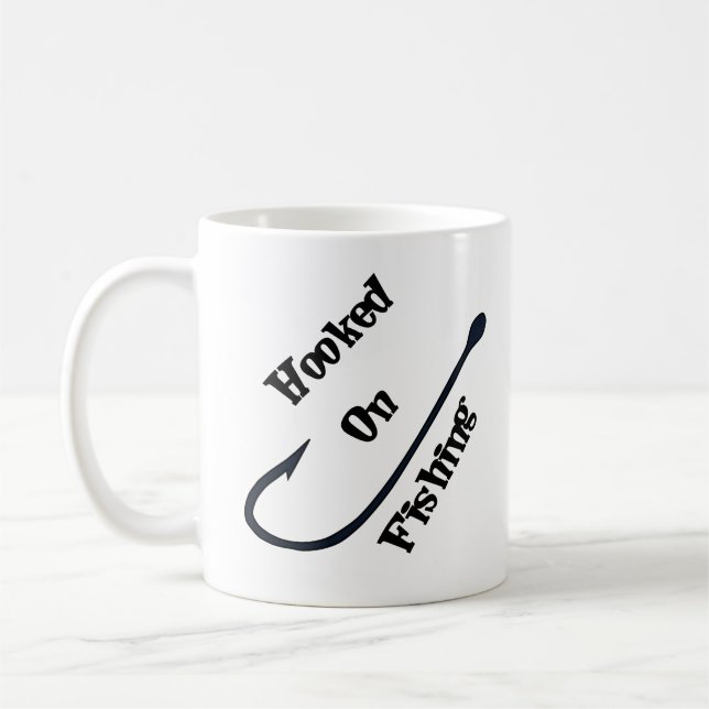 Enganchado na pesca - caneca de café do (Esquerda)