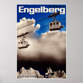 Engelberg, Suiça, Poster de Esqui