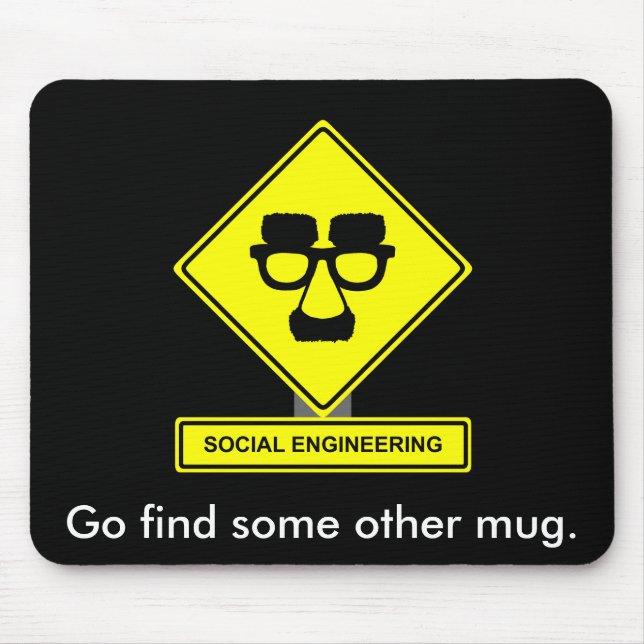 Engenharia social Mousepad (Frente)