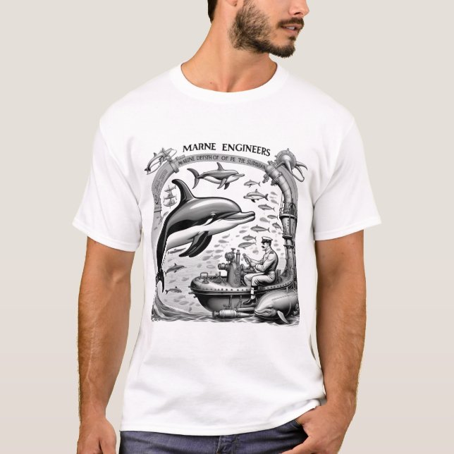 Engenheiro Marinho T-Shirt (Frente)