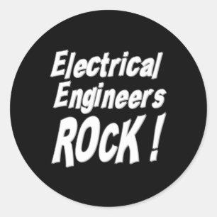 Engenheiros Elétricos Rock! Adesivo
