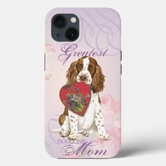 English Springer Spaniel Heart Mãe (Verso)