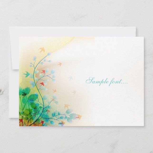 Engole PixDezines, cartões DIY/adicionar monograma (Frente)