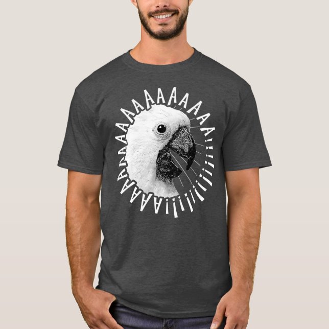 Engraçada Camisa de Cockatoo Gritante (Frente)