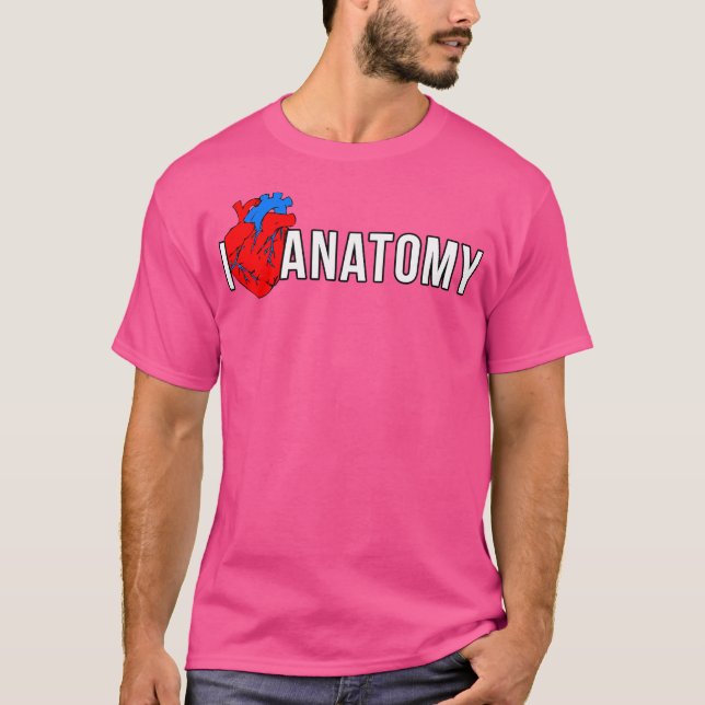 Engraçada Camisa De Professora Eu Adoro Anatomia C (Frente)