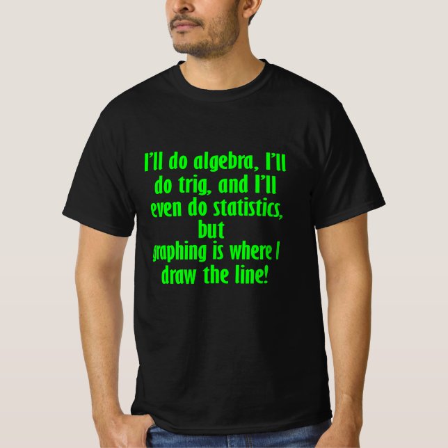 Engraçada Camisa Desenhar A Matemática Da Linha (Frente)