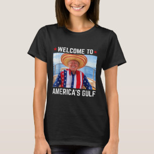 Engraçada Camisa Do Golfo Dos Eua América Trump Am