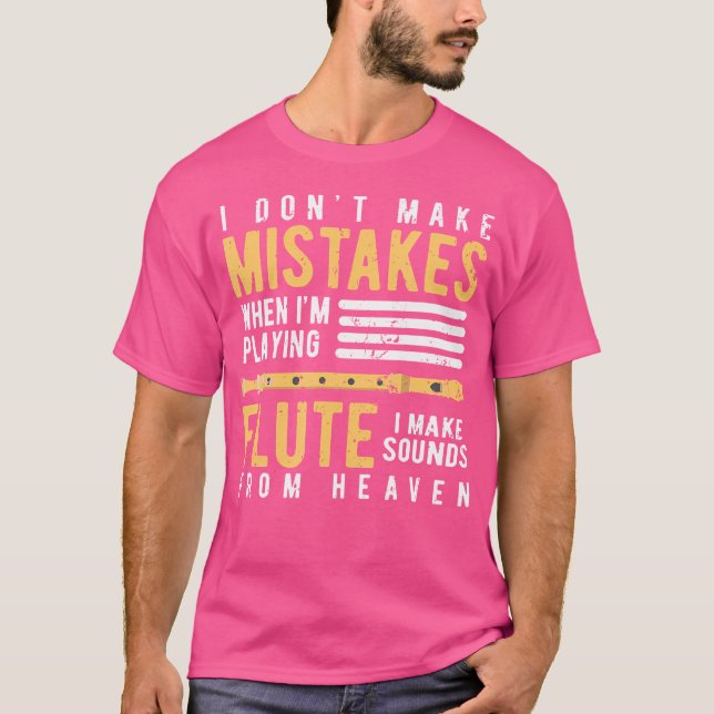 Engraçada Camisa Fluta Presente (Frente)