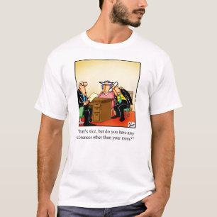 Engraçada Camiseta Humor de Entrevista Empresarial