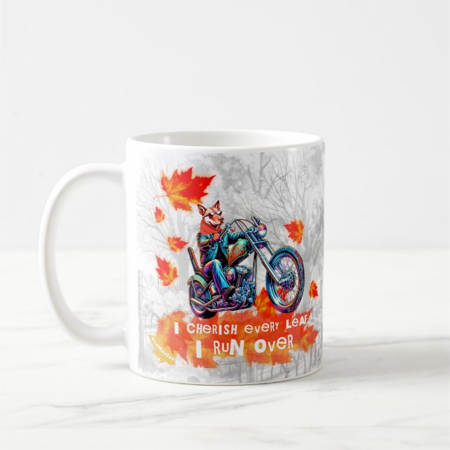 Engraçada caneca de café que eu culto cada cinza d (Esquerda)