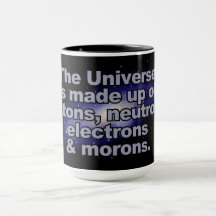 Engraçada caneca "O Universo"