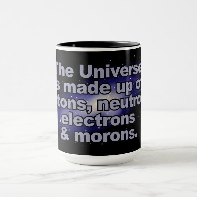 Engraçada caneca "O Universo" (Centro)