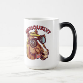 🐴 Engraçada Caneca - "Sério!"