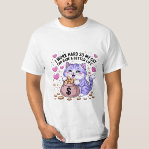 😺 Engraçada Gatinha Gatinha 💰 Camisa Cat Lover