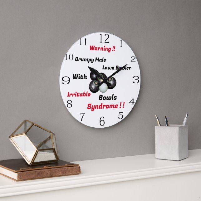 Engraçada Lâmpada Masculina Engraçada, Relógio De  (Escritório)