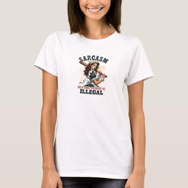 Engraçada sarcástica cita t-shirt (Frente)