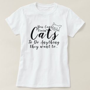 Engraçada Trendy Cat Cita Palavra Cat Pun T-shirt