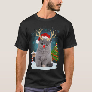 Engraçadinho Furioso Gato-Suéter-Reindeer Polo Nor