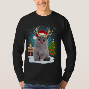 Engraçadinho Furioso Gato-Suéter-Reindeer Polo Nor