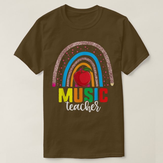 Engraçado 1rua De Camisa De Professores De Música, (Frente do Design)