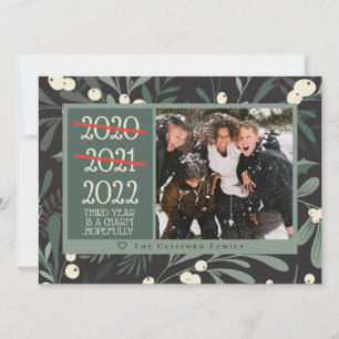 Engraçado 2021 2022 Cartões de foto de Natal 3 r