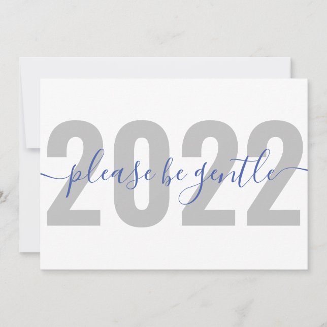 Engraçado 2022 Por favor, seja gentil com o cartão (Frente)