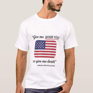 Engraçado 4 de julho T-Shirt American Flag Patriot