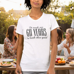 Engraçado 60º aniversário t-shirt para mulheres