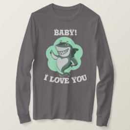 Engraçado amor camiseta comprida