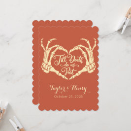 Engraçado Até A Morte Nos Festejar Convites De Cas