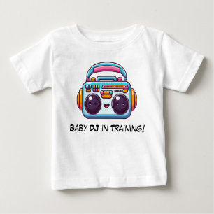 Engraçado Baby DJ em Camisa de Treinamento