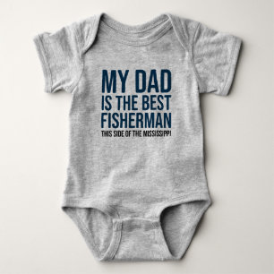Engraçado Baby Fish Jersey Camisa de bebê por Pa