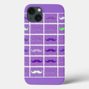 Engraçado bigode roxo